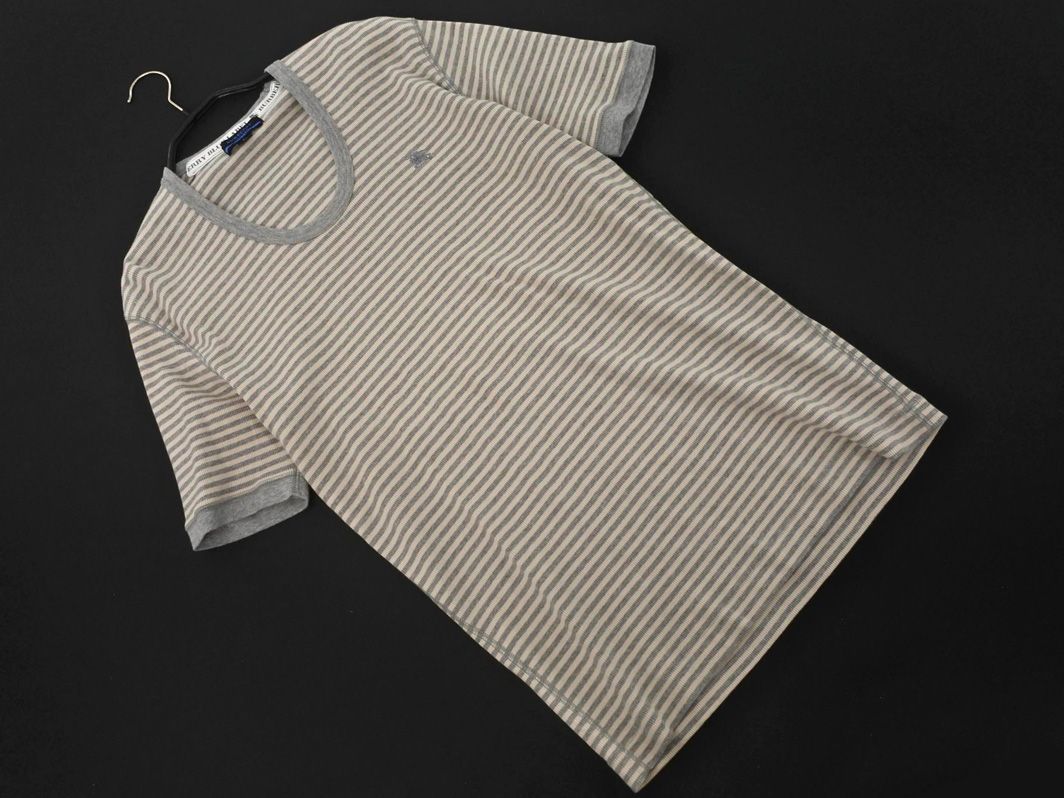 【人気⭐BURBERRY BLUE LABEL】黄色　白　ボーダー　サイズ36 BURBERRY バーバリーブルーレーベル ボーダー カットソー