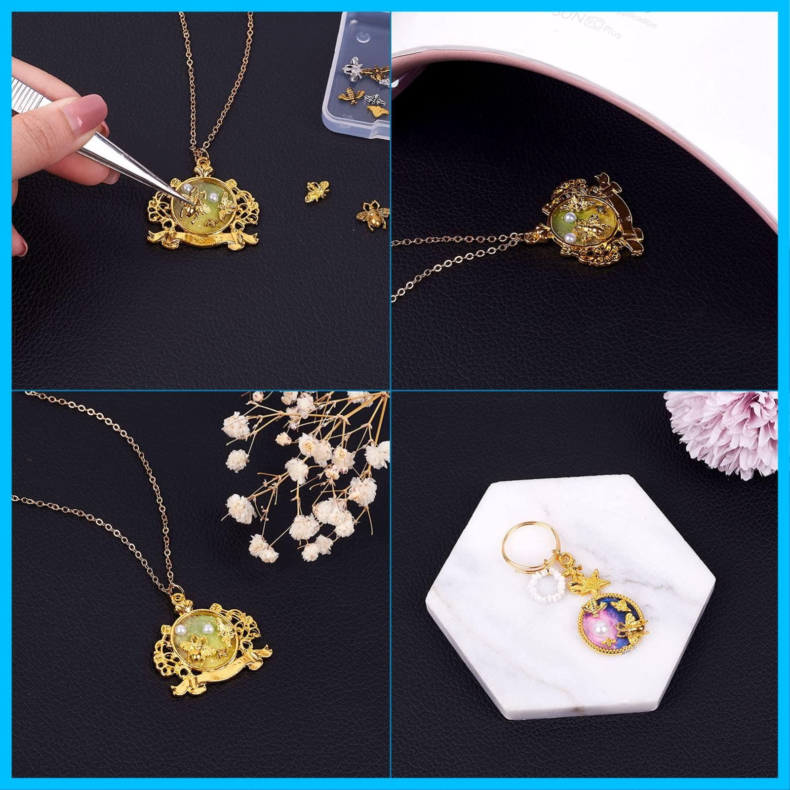 数量限定】デコパーツ 封入素材 アクセサリーパーツ レジンパーツUVレジン 合金カボション ジュエリー用 蜂 DIY ミツバチ ハンドメイド メタル パーツ 手芸材料 4色 手作り素材 約120個/箱 - メルカリ