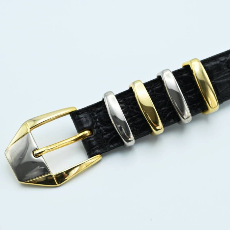 S05-k042 美品 GIANNI VERSACE ジャンニヴェルサーチ クロコ型