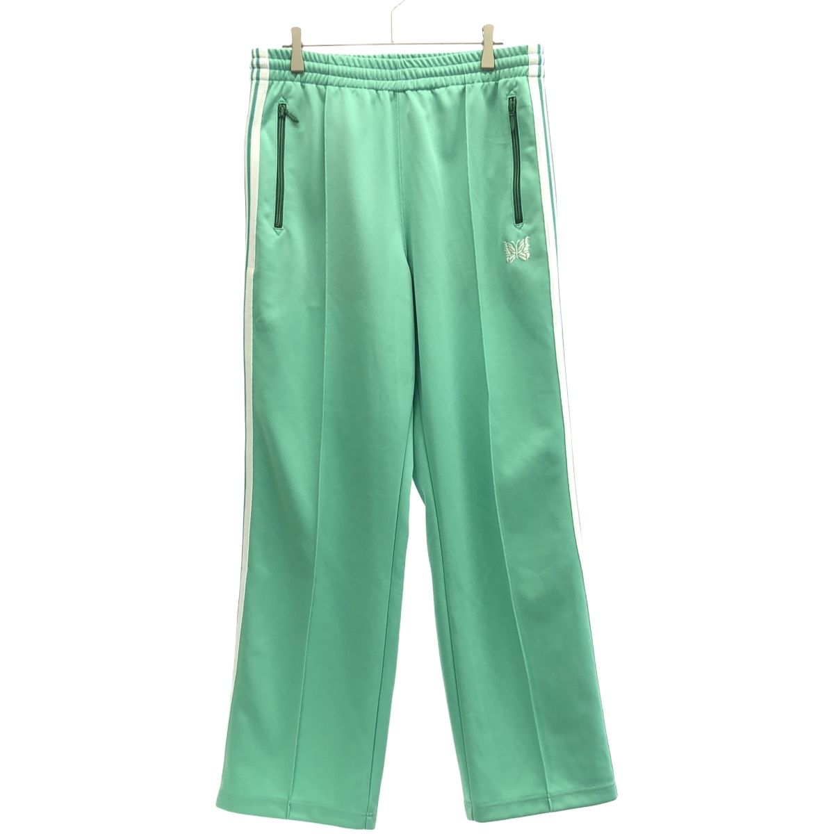 Needles ニードルズ 22AW NANO universe別注 Track Pant Poly Smooth サイドライントラックパンツ MR531 グリーン M
