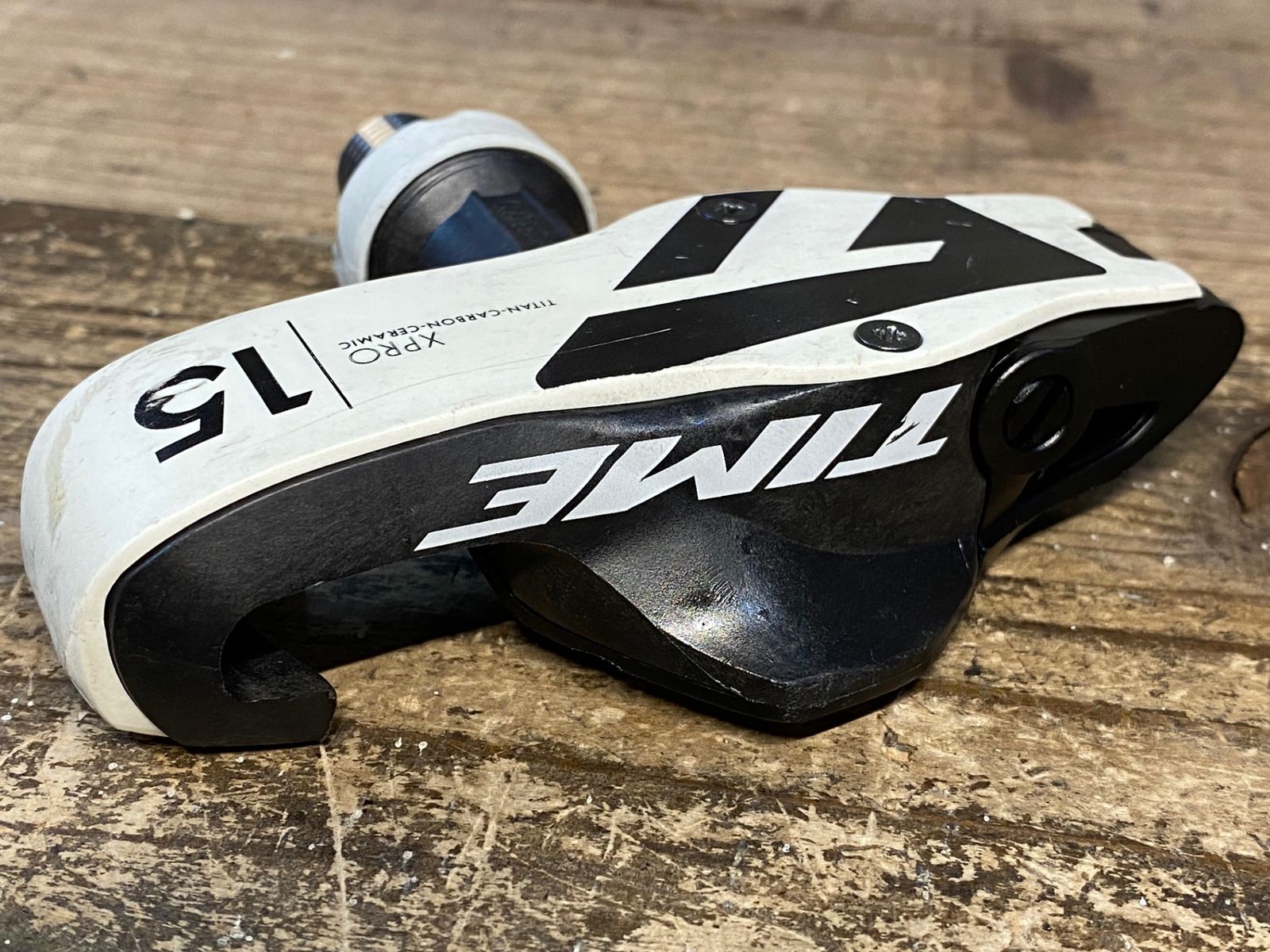 JE831 タイム TIME XPRO 15 ビンディングペダル チタンシャフト 黒白 BRIGHTFACE_UK