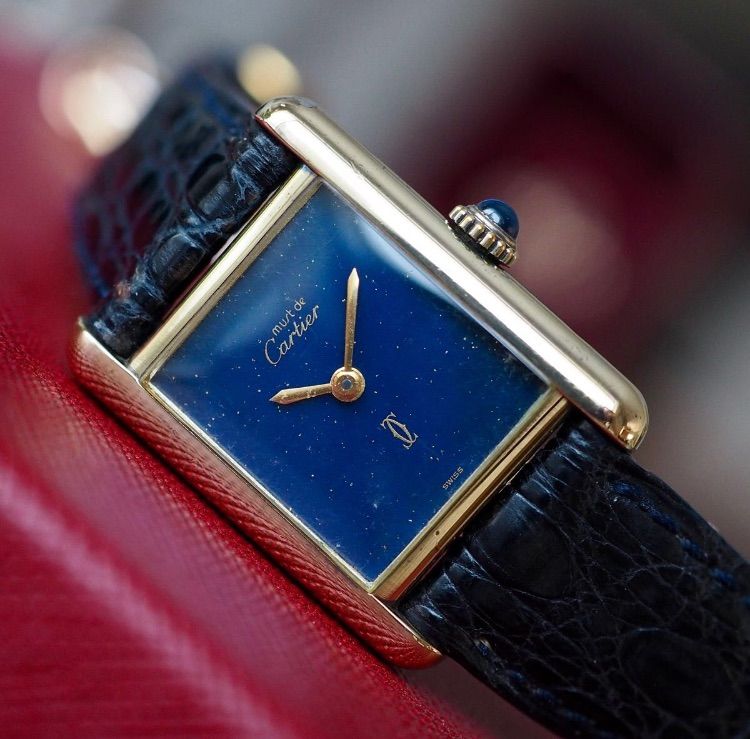 【専用】カルティエ　マストタンク　文字盤ネイビー カルティエ マストタンク 文字盤ネイビー 専用カルティエ マスト 専用