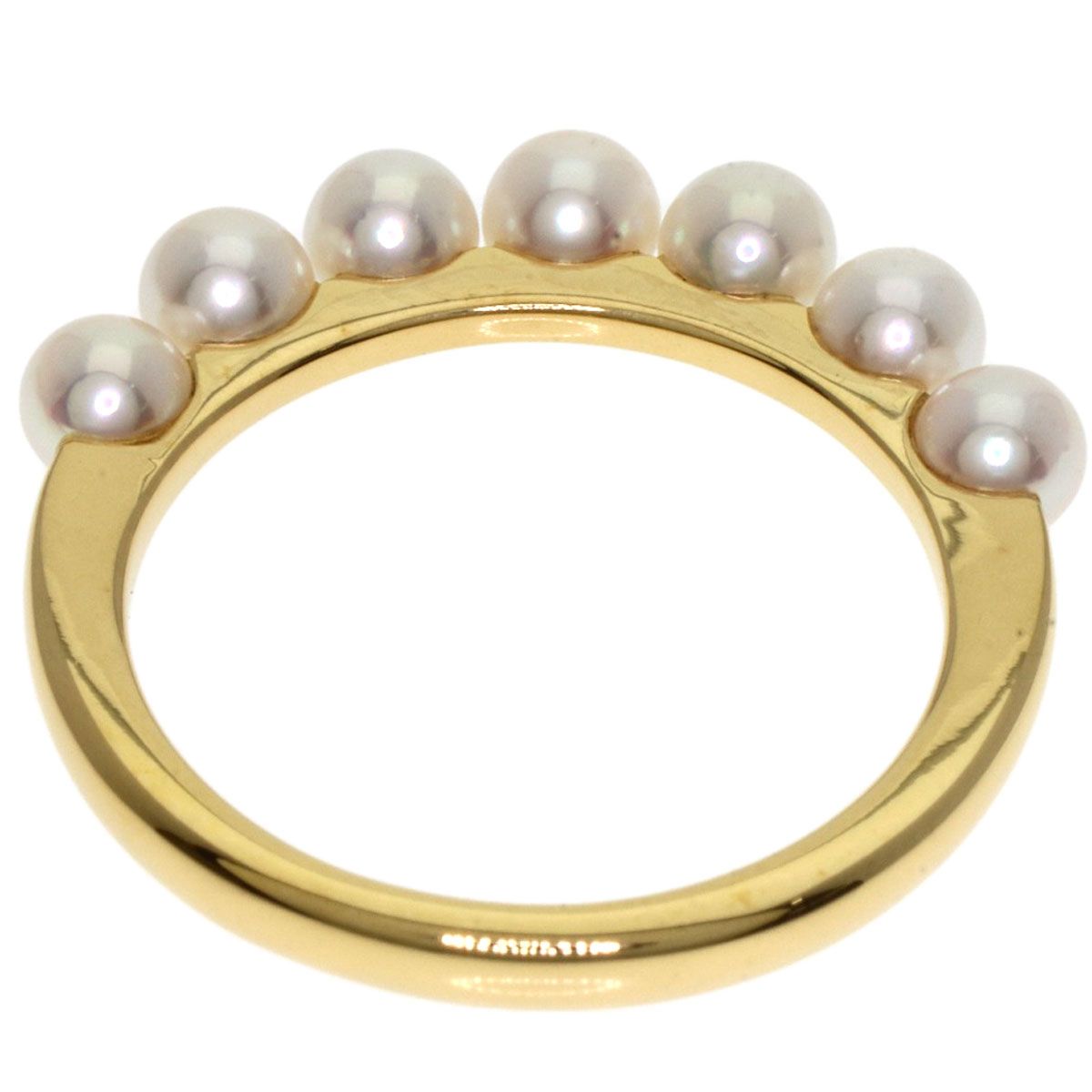 MIKIMOTO ミキモト ベビーパール 真珠 リング・指輪 K18YG レディース