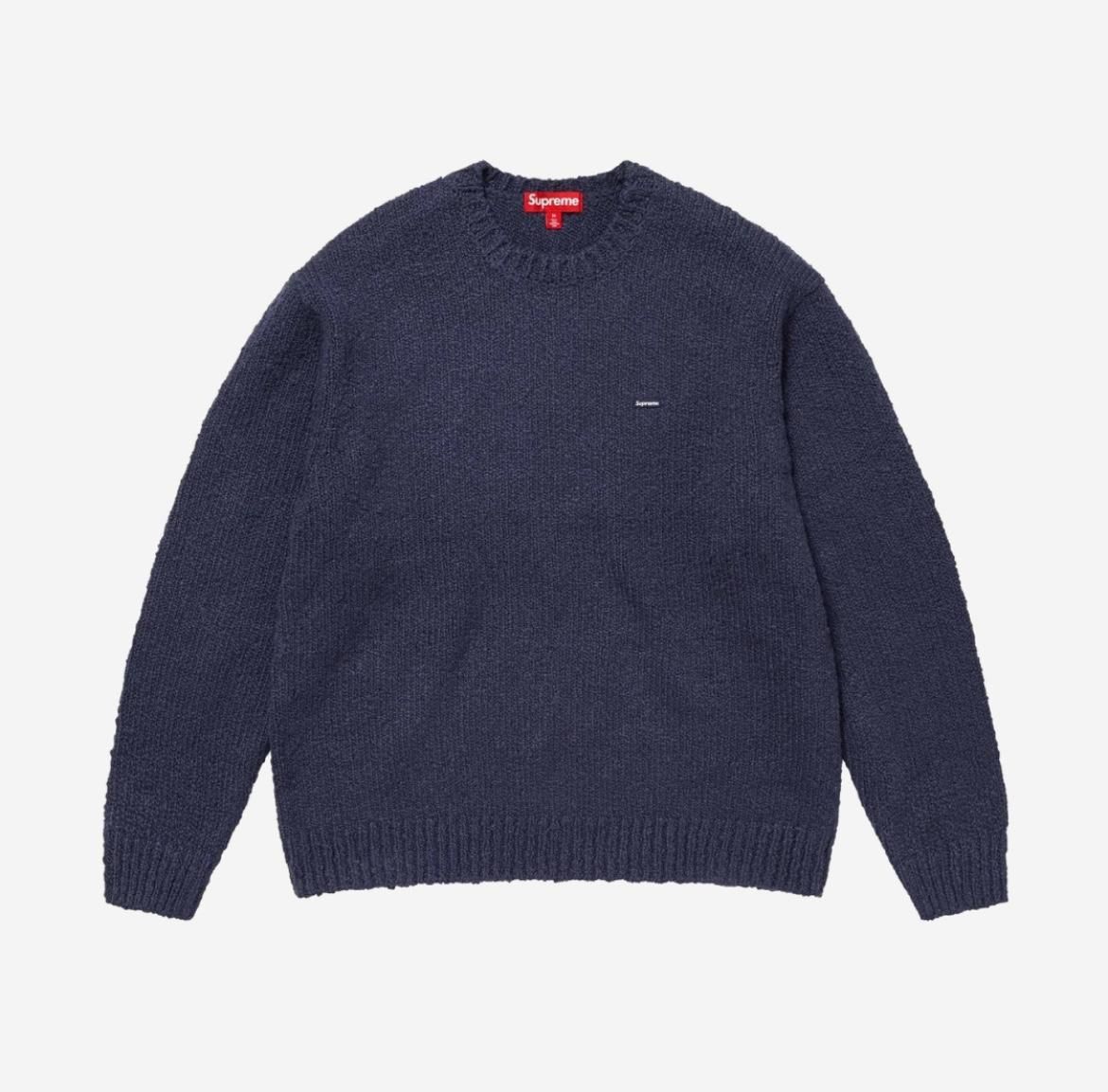 【雷市場（ポンジャン）商品韓国直送】Supreme(シュプリーム) ブークレ スモール ボックスロゴ セーター ネイビー L