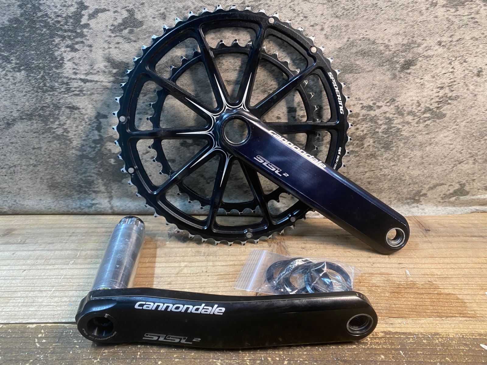 cannondale SISL2 クランクセット 53/39T 175mm 53/39T Cannondale SiSL2 Spidering Hollowgram Stages