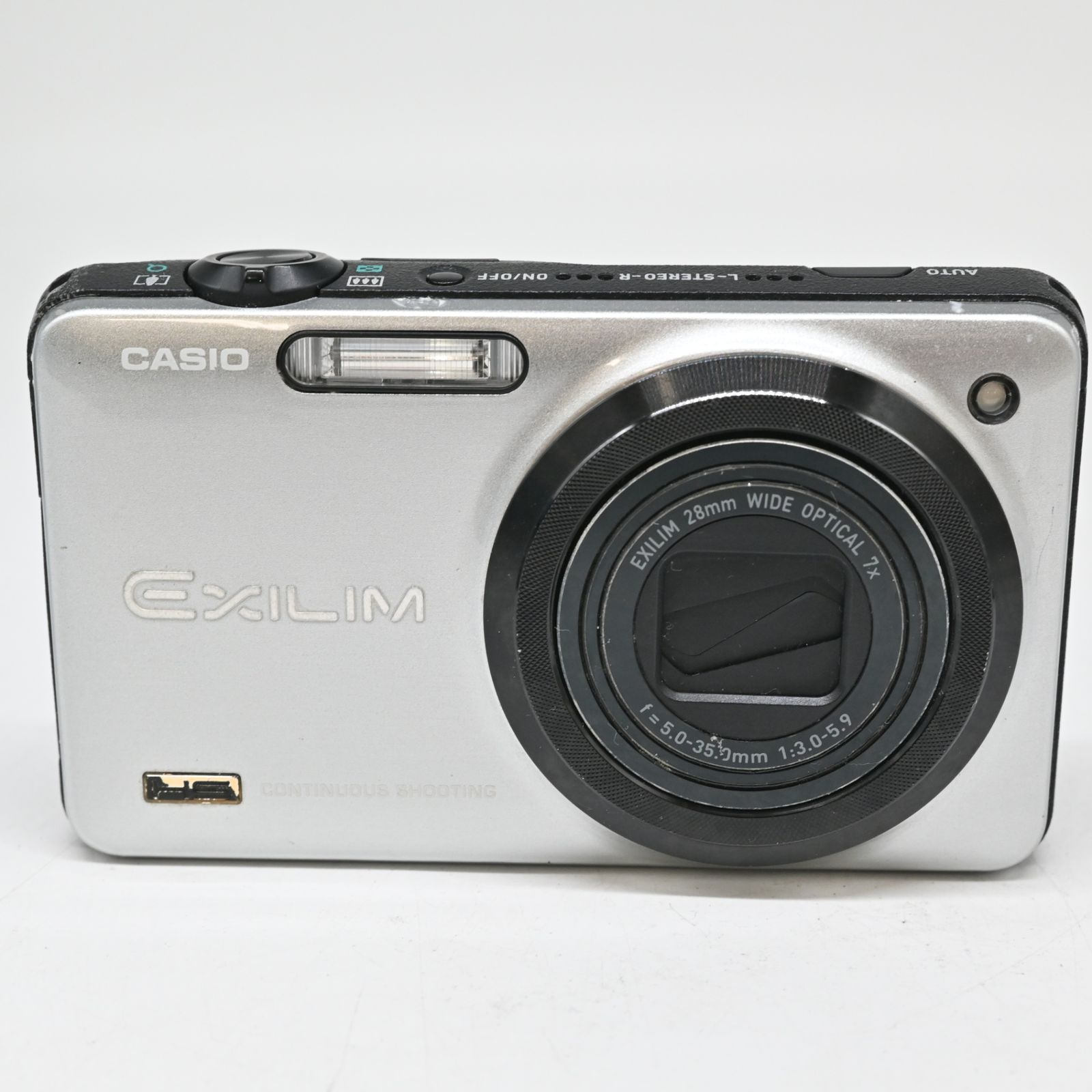 難有品】CASIO デジタルカメラ EXILIM EX-ZR10 シルバー EX-ZR10SR  