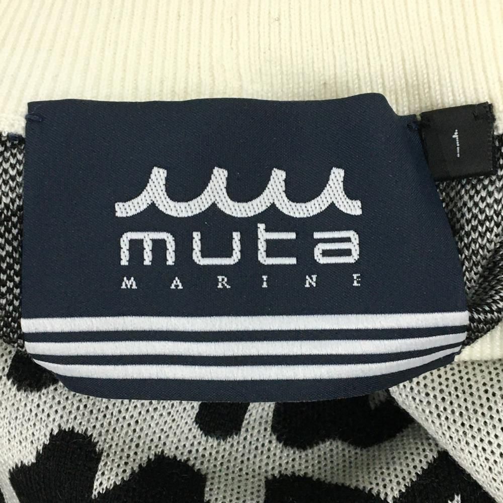 ニットワンピース 白×黒