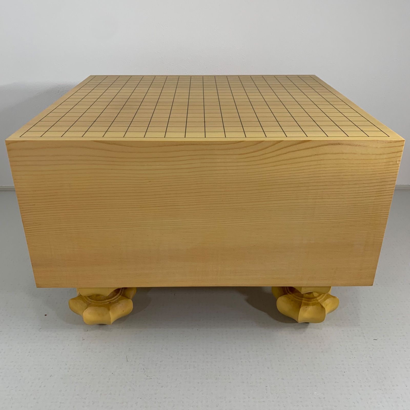 高級品　囲碁　碁盤　本榧　へそ付き　脚付　将棋　へそあり 囲碁盤 囲碁 足付碁盤】貴重 綺麗 極厚 5寸7分 本榧 桐箱 へそ有り 板目