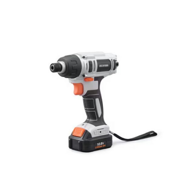 アイリスオーヤマ 電動インパクトドライバー 充電式 軽量 コードレス LED 正逆転切替 JID80 充電器 バッテリー ビット付き