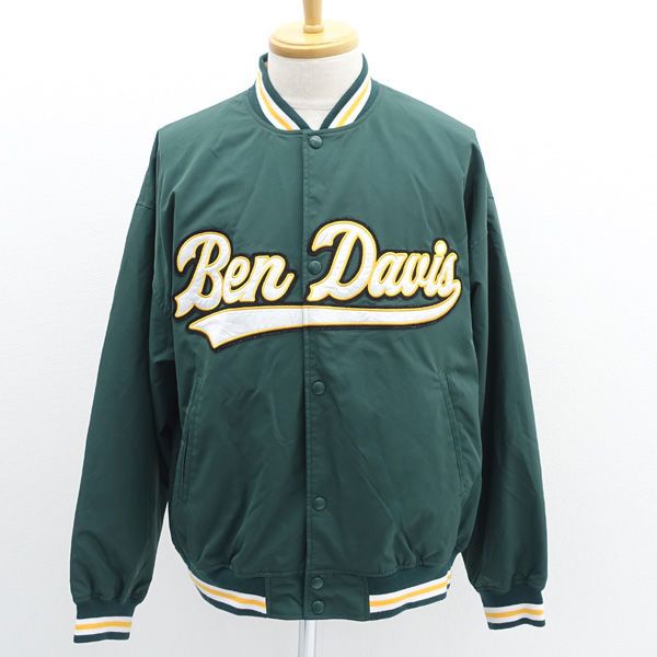 Ben Davis スタジャン ブラック/グリーン ベンデイビス スタジャン BEN