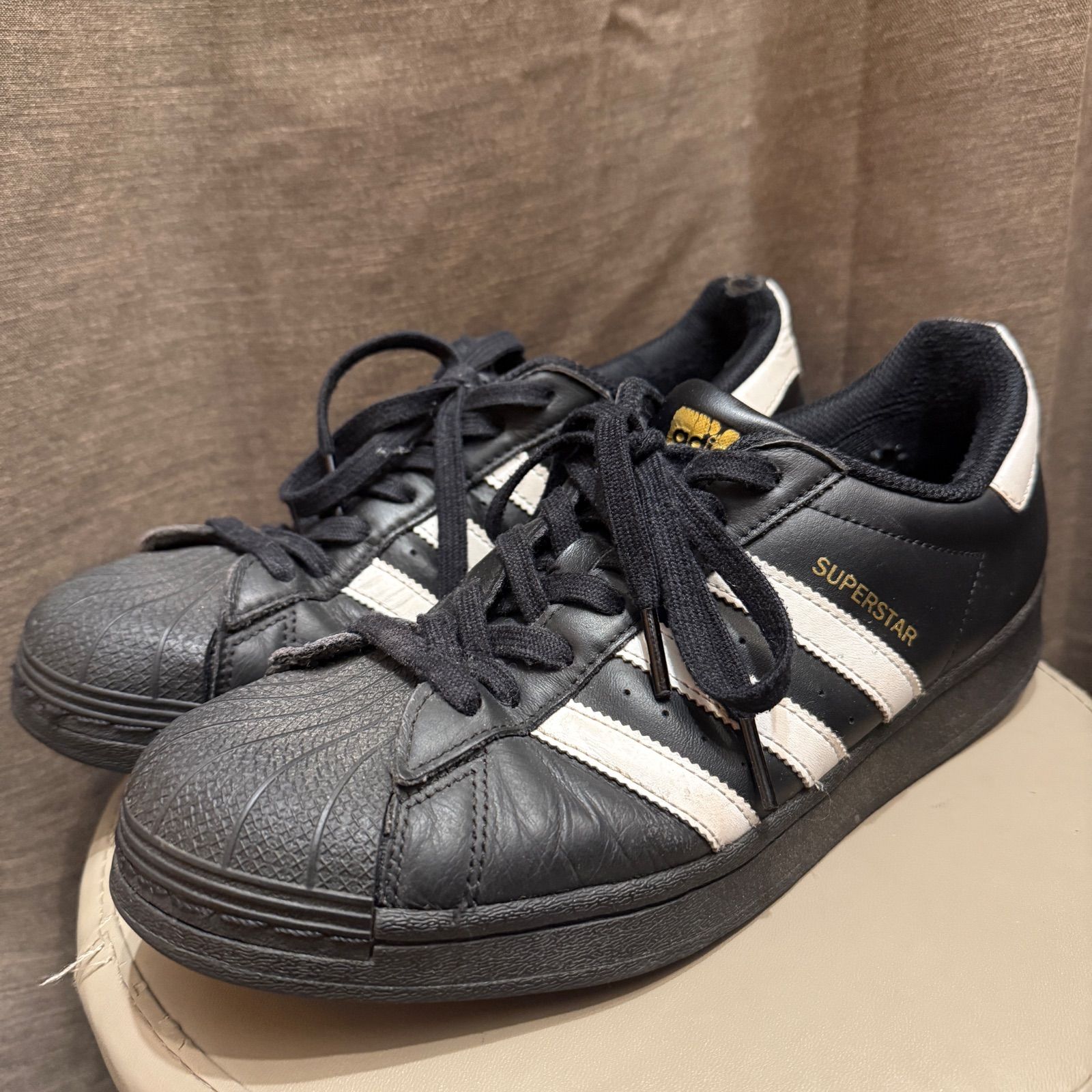 adidas 2023年 superstar スーパースター us8.5 26.5cm 黒 白 