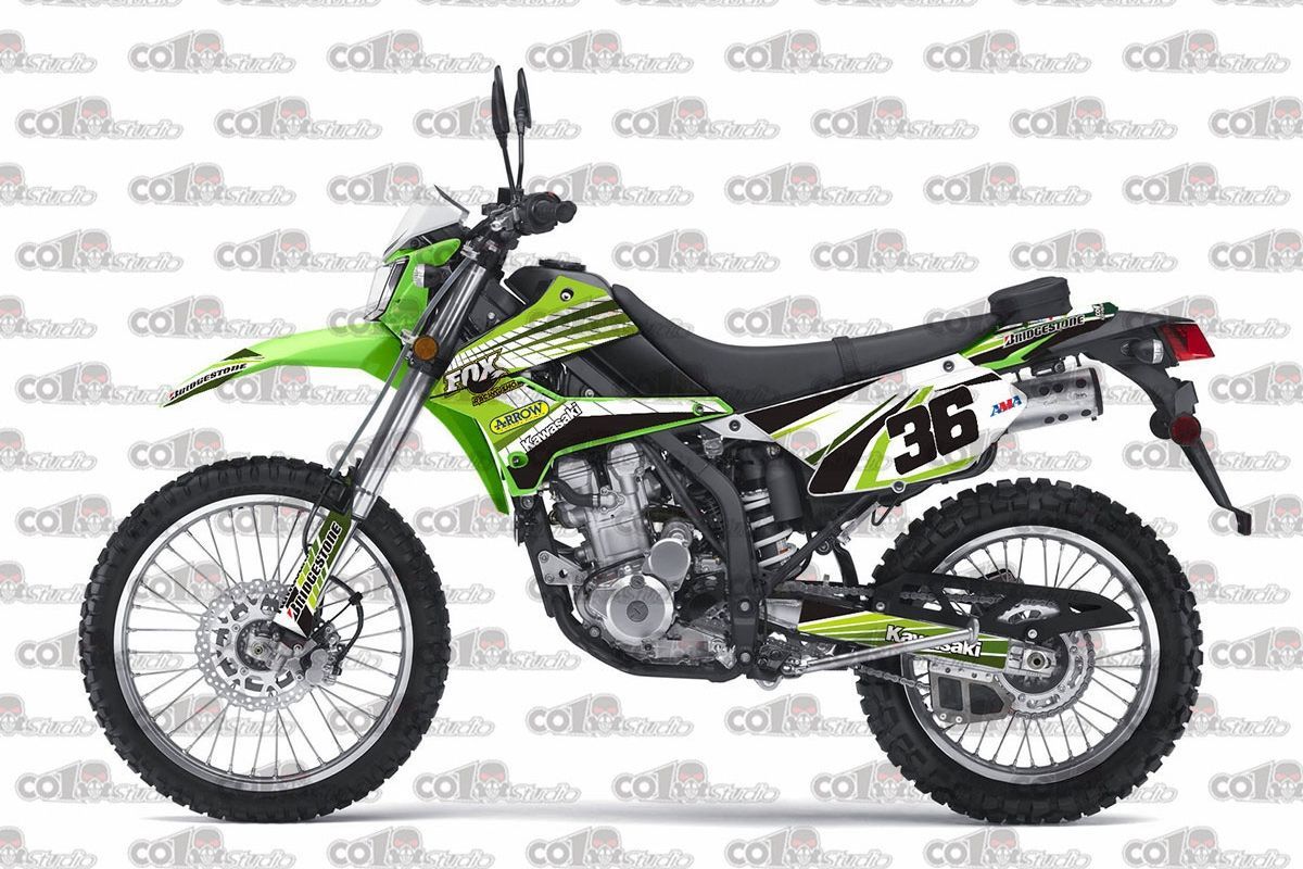 ☆国内発送☆ KLX250 DトラッカーX 08〜デカールセット SR色 1台分