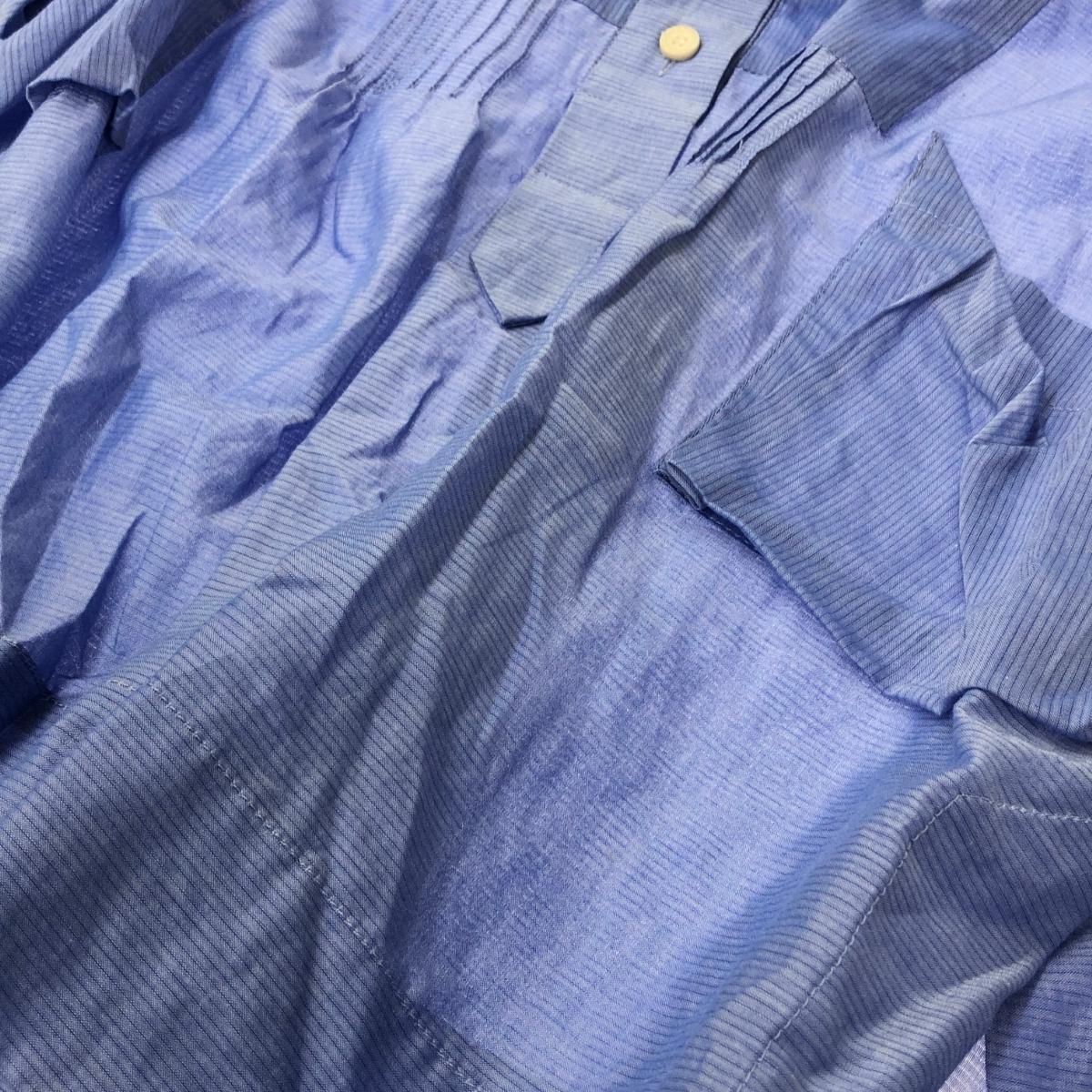 2010AW Bernhard Willhelm チュニック ネイビー S 良好 bernhard willhelm ベルンハルトウィルヘルム 半袖