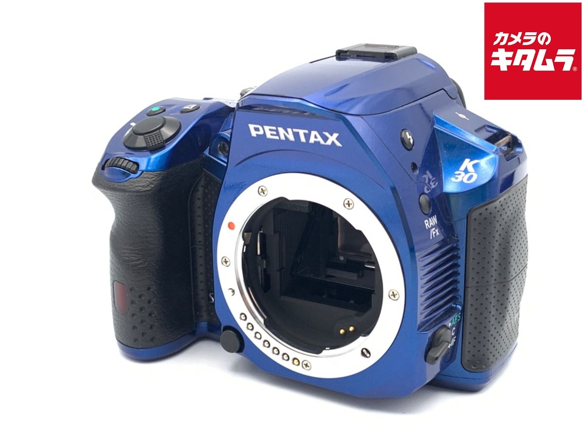 【】 【難あり品】 ペンタックス K-30 ボディ クリスタルブルー