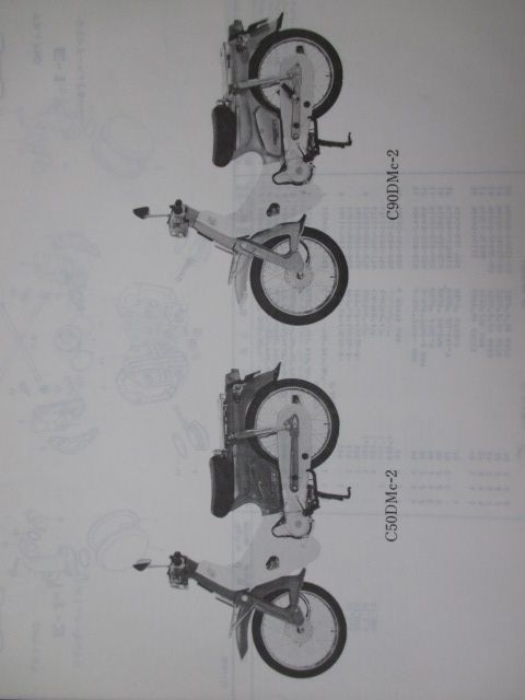 スーパーカブ パーツリスト 1版 ホンダ 正規 中古 バイク 整備書 C50