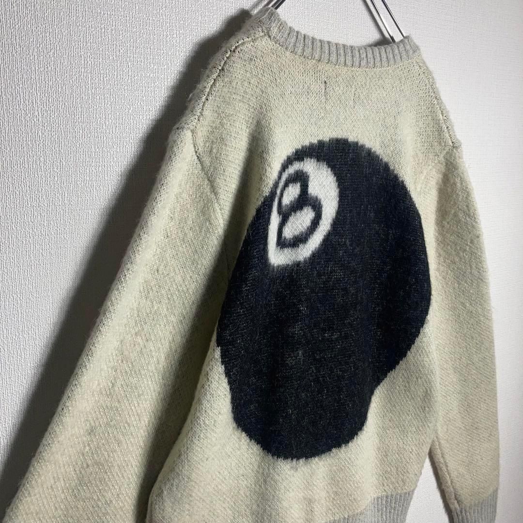 極美品/未使用に近い状態】ステューシー ビッグ8ボール ニット
