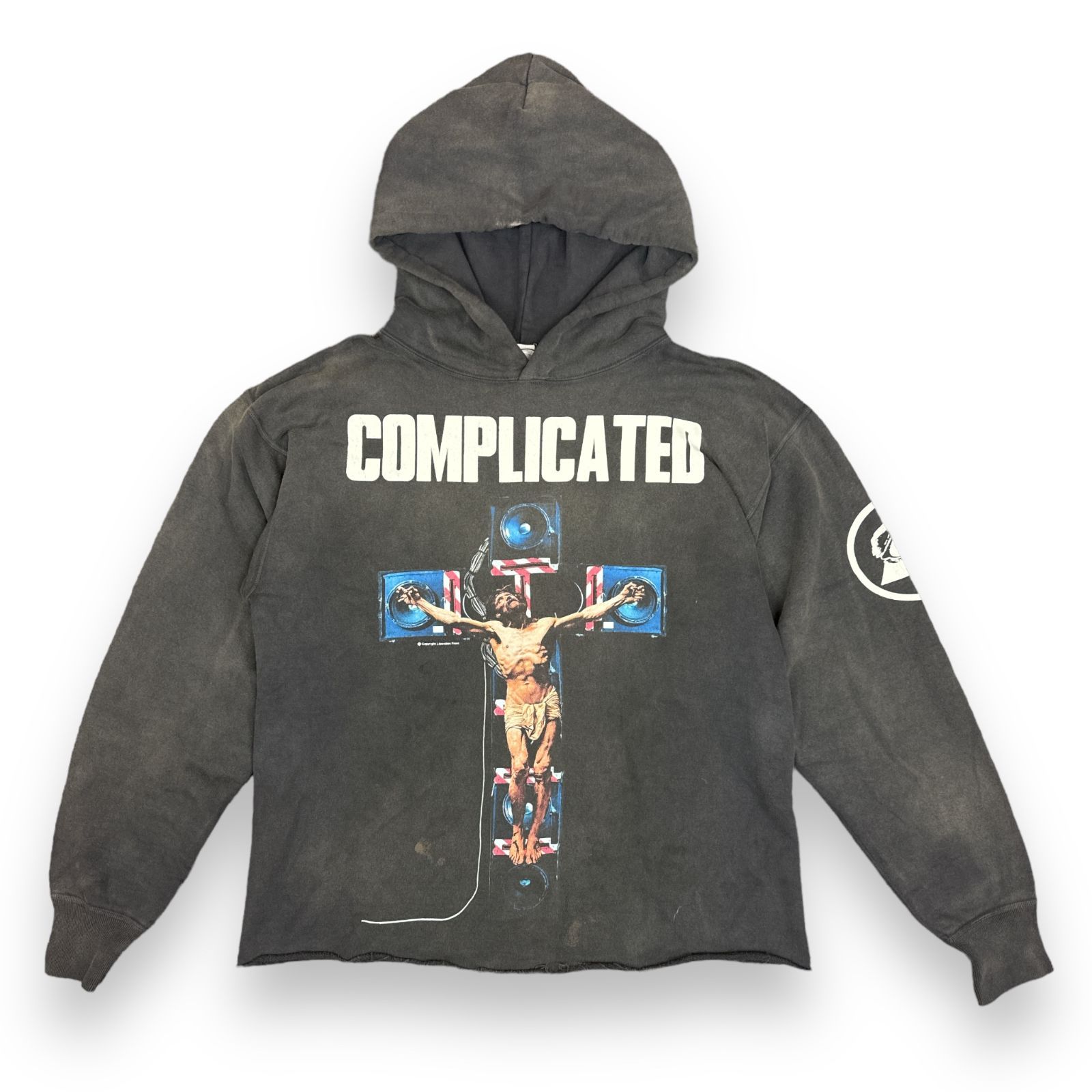 正規品　SAINT MICHAEL×河村康輔　COMPLICATEDパーカー 正規品SAINT MICHAEL×河村康輔COMPLICATEDパーカーL