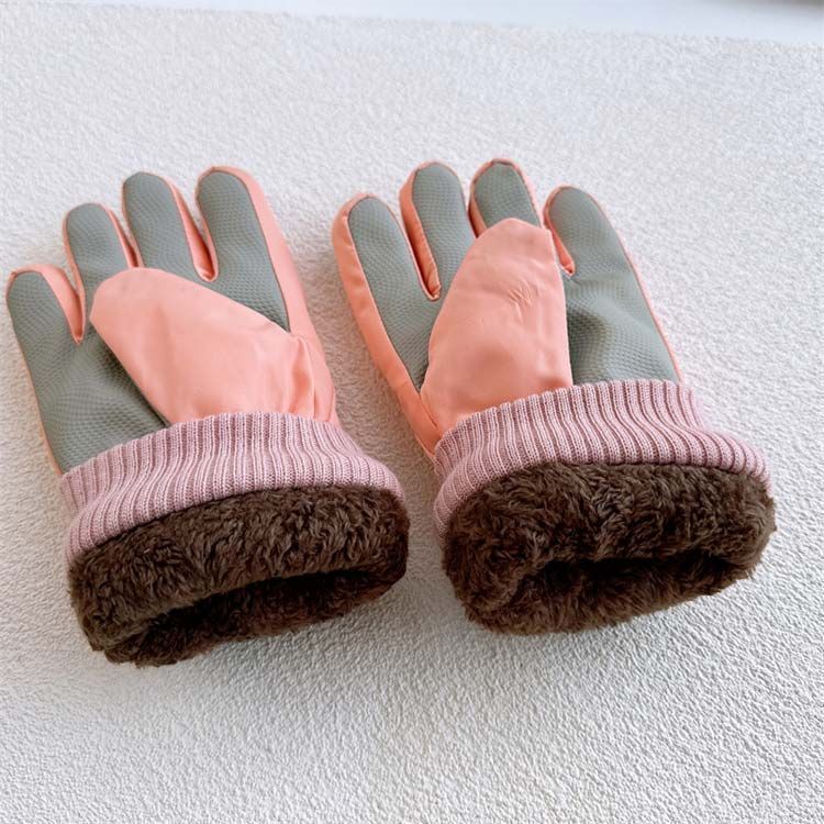 スキーグローブ 五本指手袋 防水 キッズ ジュニア 手袋 男の子 女の子 子供 防寒 5本指 防水 スキーグローブ 7-12歳向け キッズ 5本指 スケート ミトン 裏起毛 中綿 撥水 防寒 防水 シ#itaiya5552