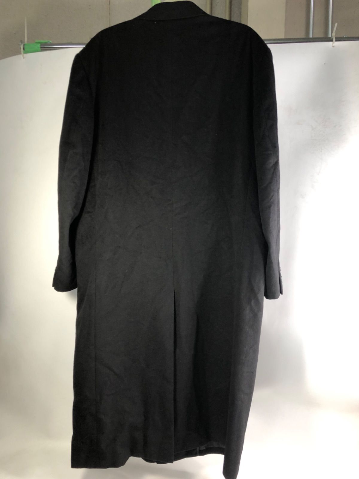 オススメ❗️カシミヤ100％ ロングコート ブラック 上品 シンプル 無地 メンズ A1001-18-8 PURE CASHMERE メンズカシミアロングコート アウター