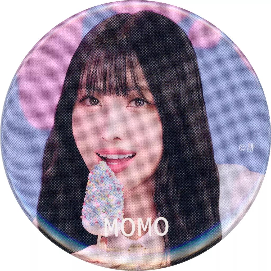 中古】バッジ・ピンズ モモ(TWICE) 缶バッジ 「JYP JAPAN POPUP STORE