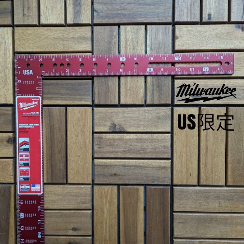 6月 新入荷!! アメリカ milwaukee ミルウォーキー 定規 MLSQ024 16in×24in 日本未発売