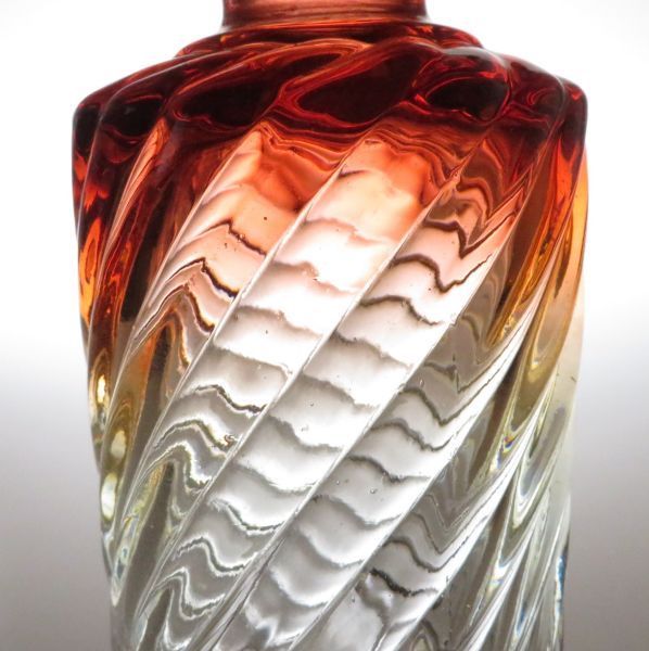 オールド バカラ 香水瓶 ○ バンブーローズ パフュームボトル 19cm