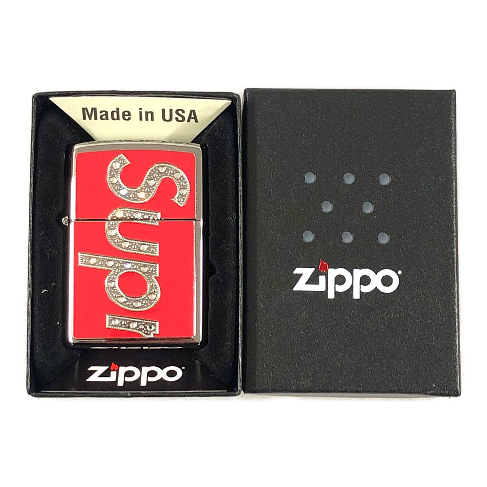 Supreme Swarovski Zippo Red ジッポ シュプリーム - 喫煙具・ライター