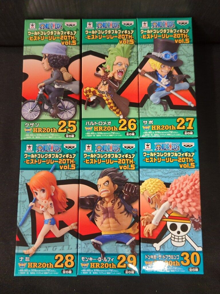 バンプレスト WCF ワンピース ヒストリーリレー20TH vol.5 全6種セット