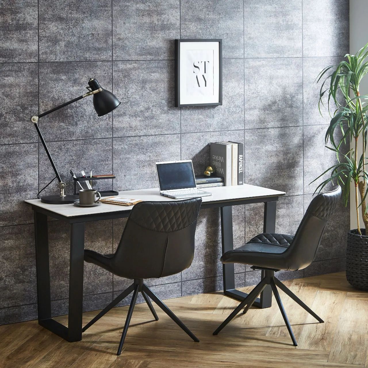 極美品】デスク アッシュグレイ PCデスク ライトグレー 幅90㎝