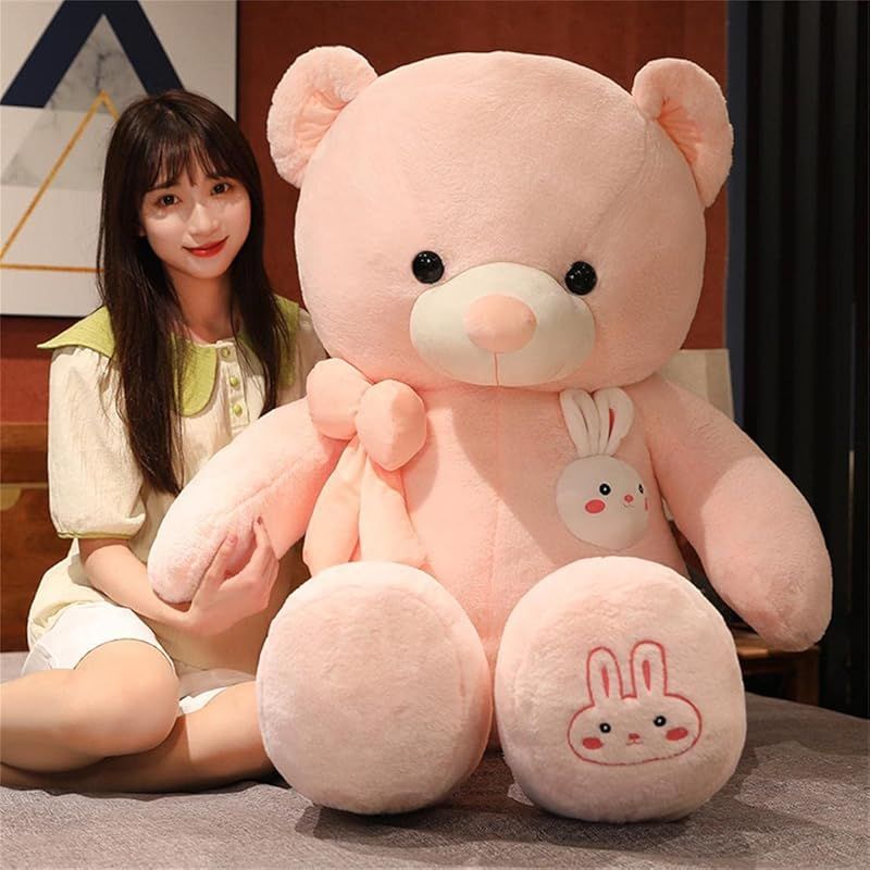 BEARS HOME ぬいぐるみ 特大 クマ くま テディベア クリスマス 大きい 動物 ぬいぐるみ 抱き枕 キャラクター プレゼント インテリア 熊縫い包み 置物 店飾り 120cm 粉?ピンク 0