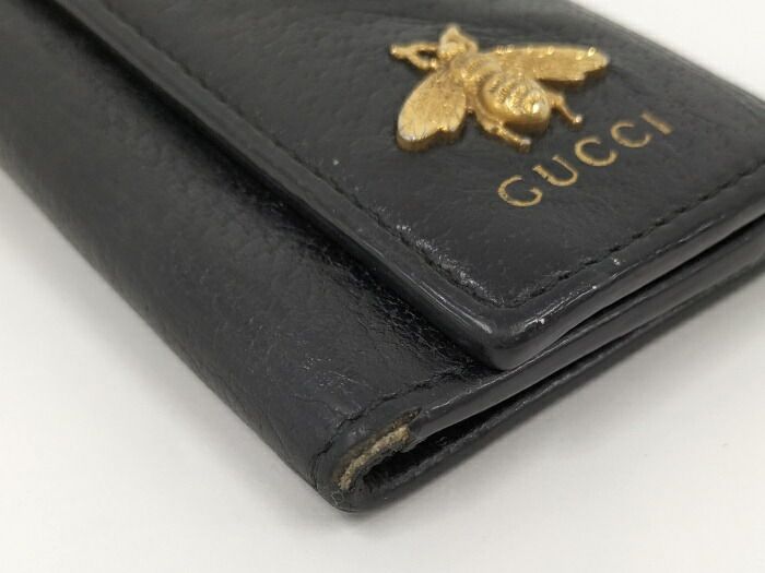 グッチ　6連キーケース　アニマリエ　ビー　ブラック GUCCI/グッチ】 アニマリエ メタルビー 523683 6連 蜂 キー