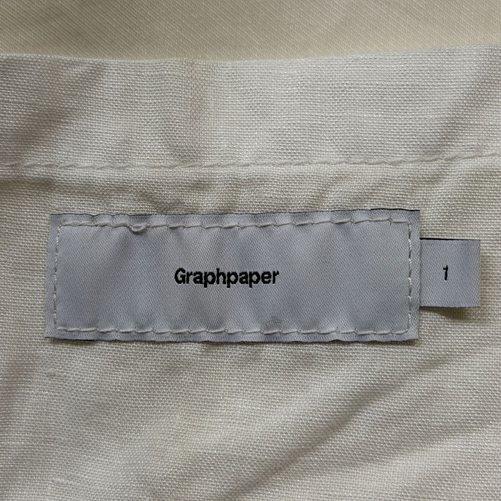 参考上代46200円 Graphpaper Re別注 Linen Band Collar Coverall
