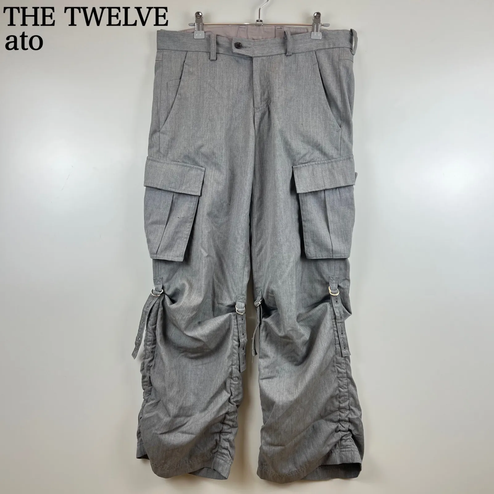 archive ato アトウ レザーパンツ ririジップ ギミック 黒 2025年最新