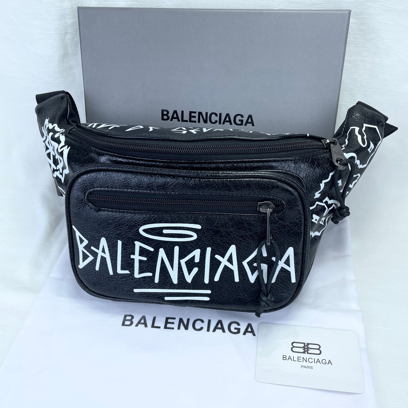 バレンシアガ グラフィティ ボディバッグ 美品】BALENCIAGA バレンシアガ グラフィティ エクスプローラー