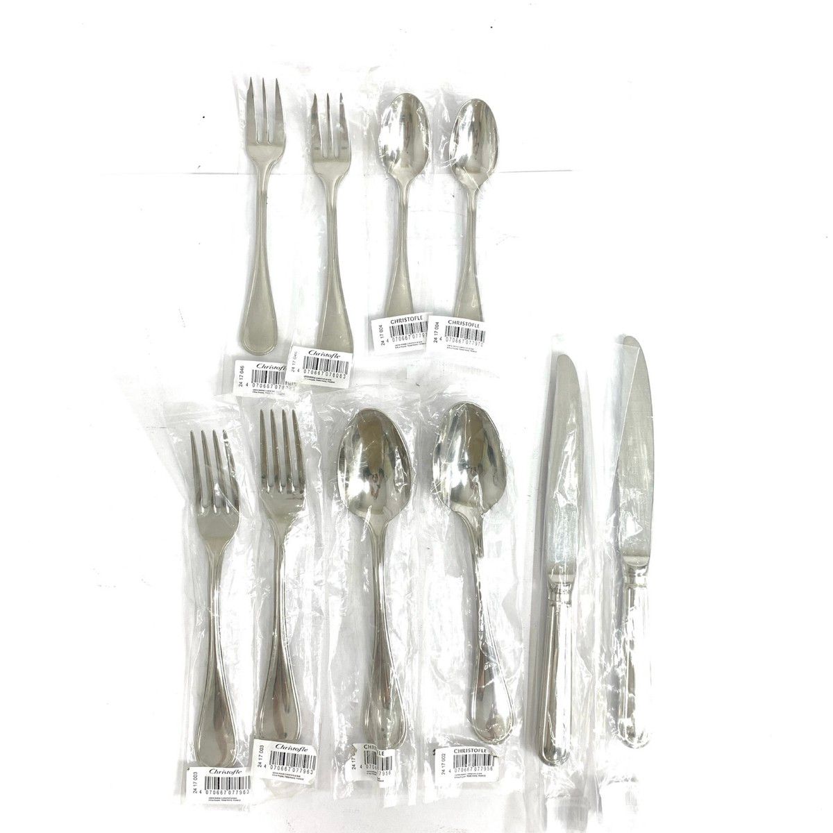 【中古】クリストフル★シルバーコーティングカトラリー15本セット★値下げ不可 中古】クリストフル☆シルバーコーティングカトラリー15本セット