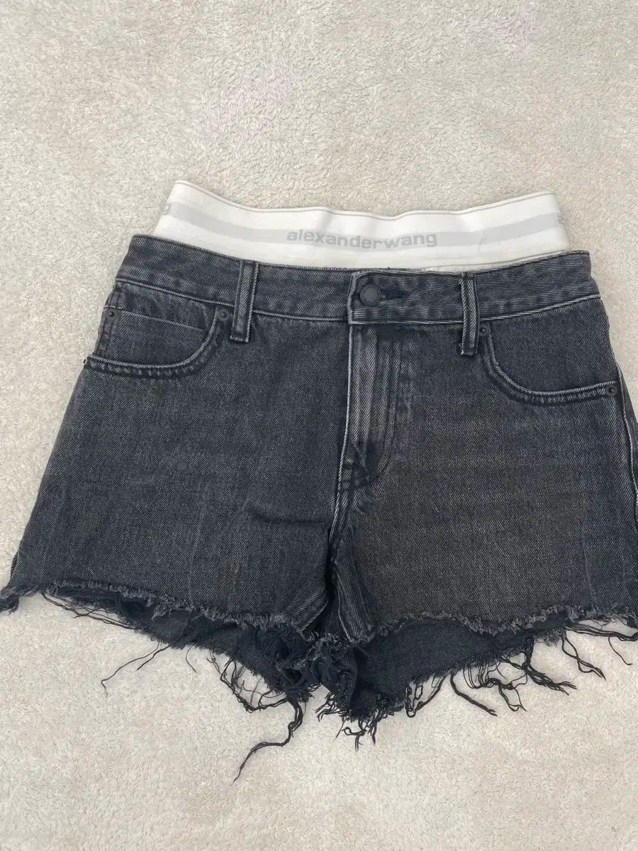 Alexander wang ショートパンツ　ハイウエストショーツ　25 Alexander Wang(アレキサンダーワング) ハイウエスト ショート