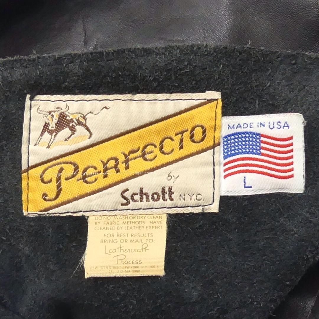 自由な Schott ショット パーフェクト パンツ チャップス L レザー X7313