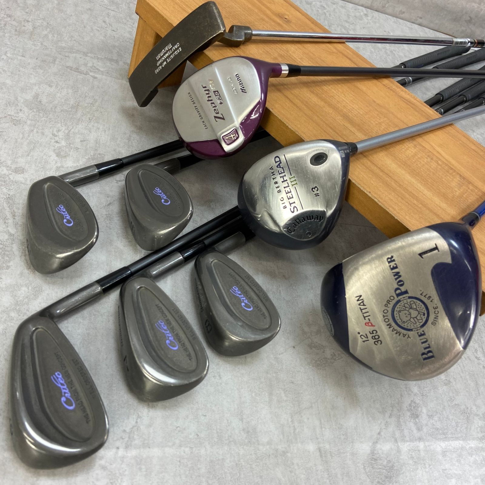 Callaway　キャロウェイ　MIZUNO　ミズノ　　レディースゴルフ9本セット　カーボン　L　右利き用　キャディバッグ 初心者おすすめ　入門用