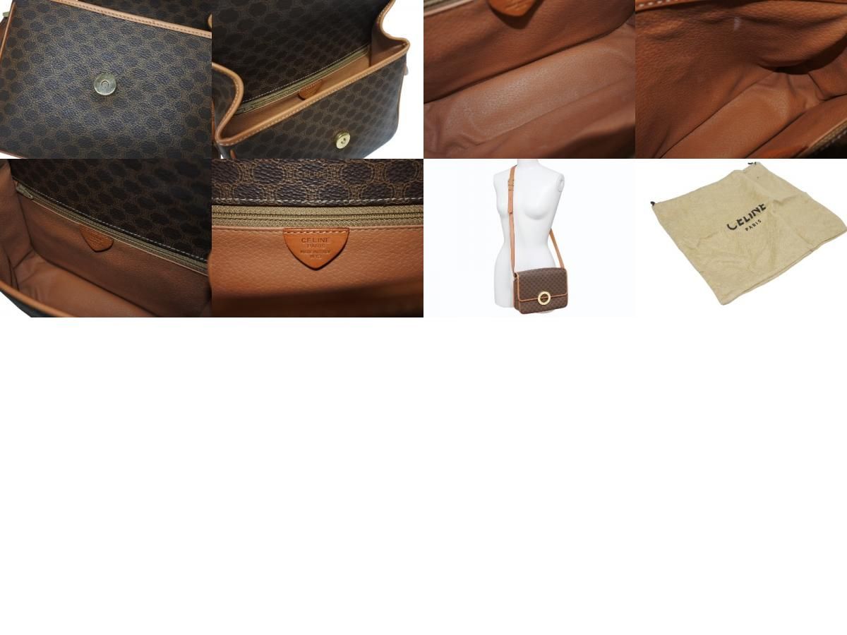 【美品】CELINE セリーヌ マカダム ベルト ゴールド ブラック イタリア製 CELINE セリーヌ マカダム トリオンフ ベルト ゴールドバックル