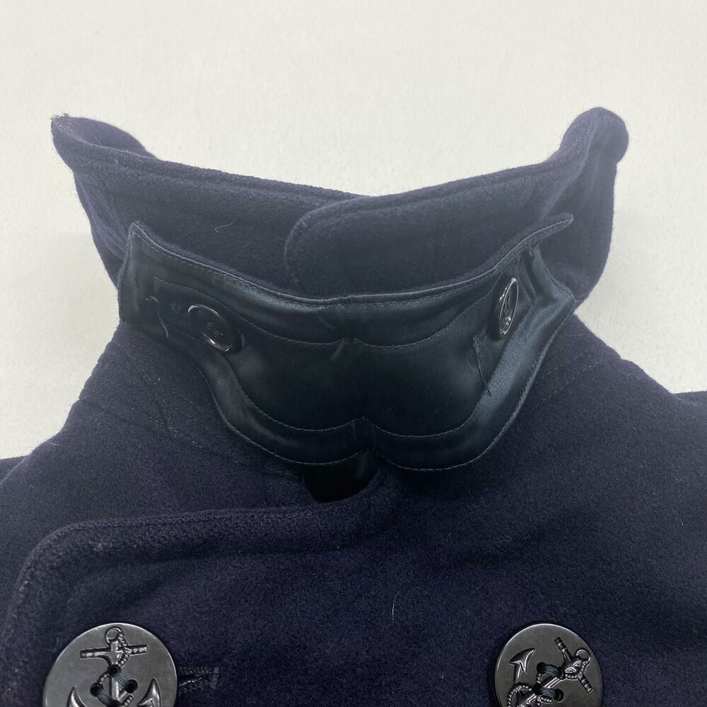 Ralph Lauren Pコート サイズ7 ネイビー イカリボタン ラルフローレン Ralph Lauren ウール ピーコート 裏地付き
