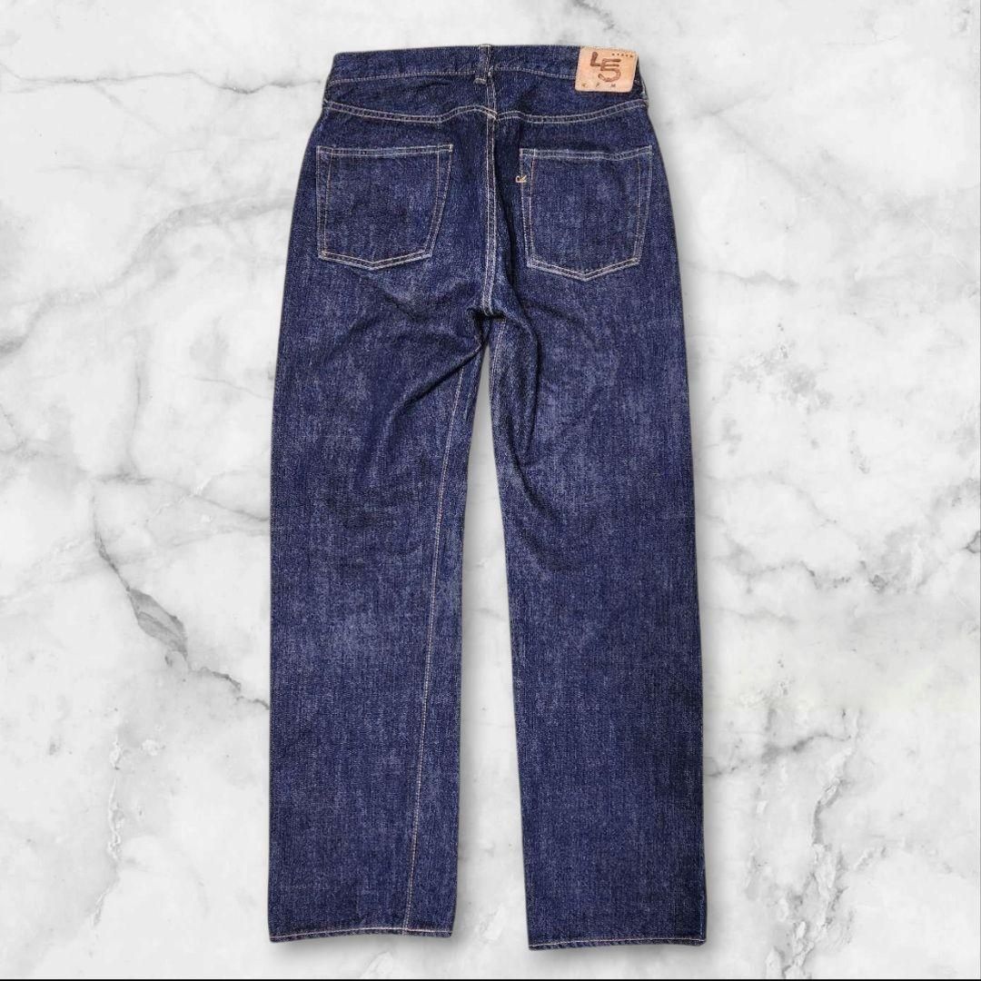 45R 再び6.5空比古比女 デニムパンツ セルビッジ ボタンフライ - メルカリ