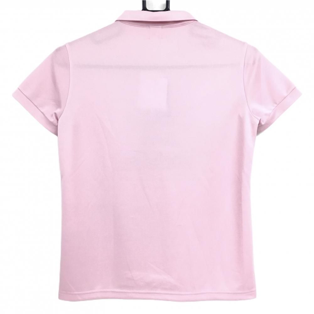 アルチビオ 半袖ポロシャツ ピンク×レッド ビッグプリント UV レディース 36 S ゴルフウェア archivio