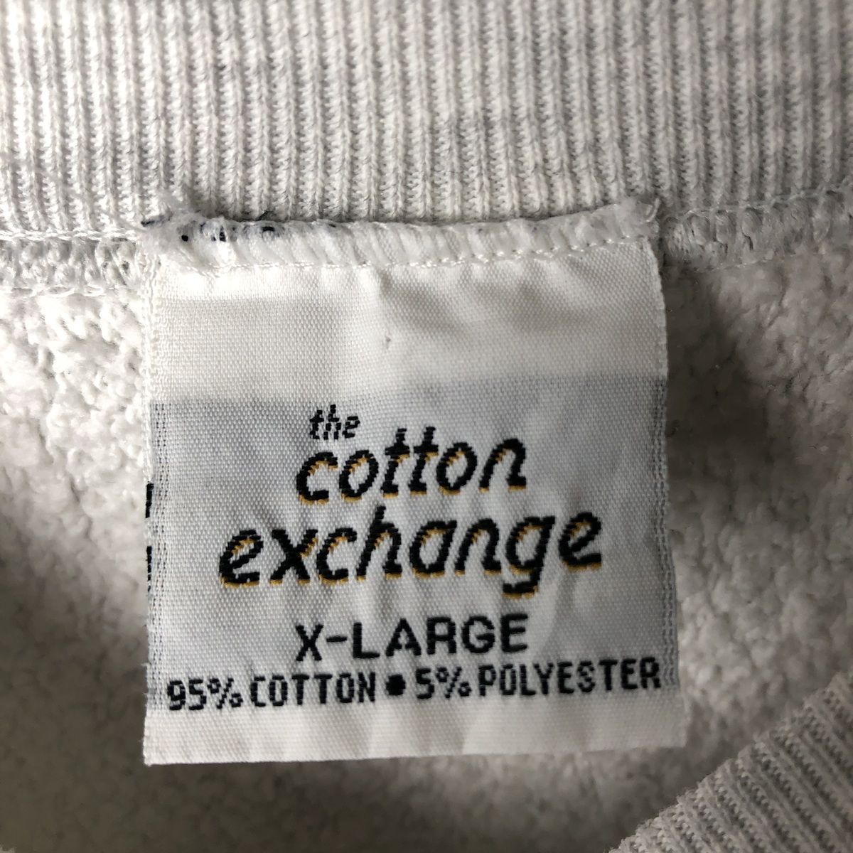 古着 90年代 THE COTTON EXCHANGE リバースウィーブタイプ カレッジ 