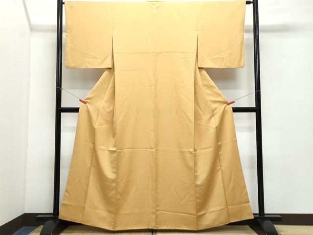 平和屋着物 人間国宝 羽田登喜男監修 色無地 霞地紋 さんび謹製 洗える着物 CAAY3033vf