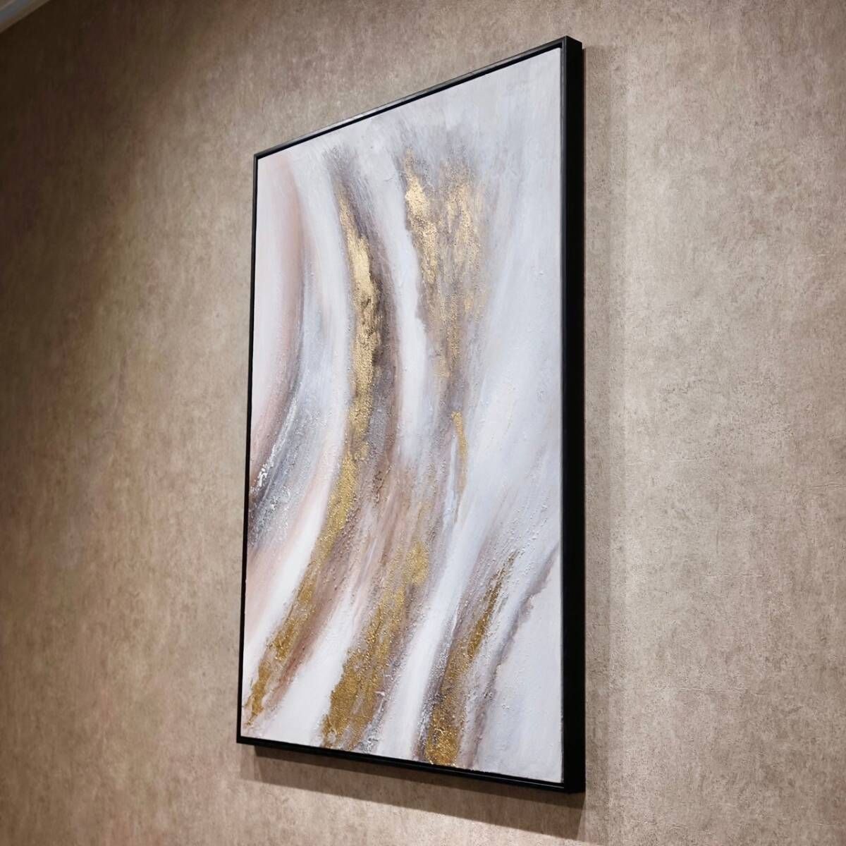 モデルルーム　油絵 抽象画 壁掛け アート 大型 現代 美術 絵 モダン 北欧 輸入品 油絵 抽象画 大型 80×60 アート 壁掛け 現代 美術 絵