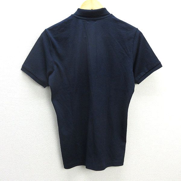 y■日本製■マッキントッシュ/MACKINTOSH 鹿の子 半袖ポロシャツ■紺【38】MENS/細身/110【中古】