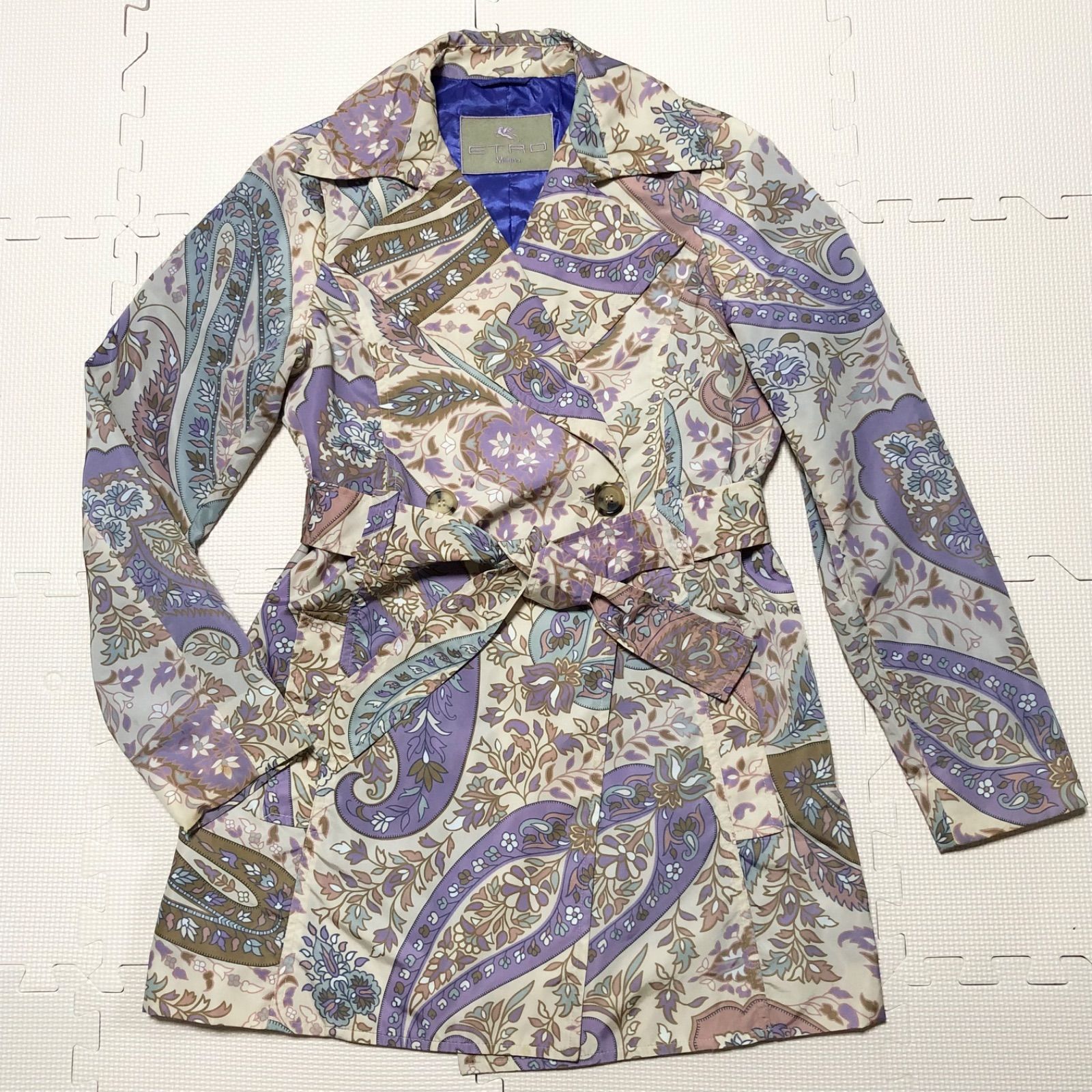 □極美品□希少□ETRO エトロ ナイロンコート レインコート