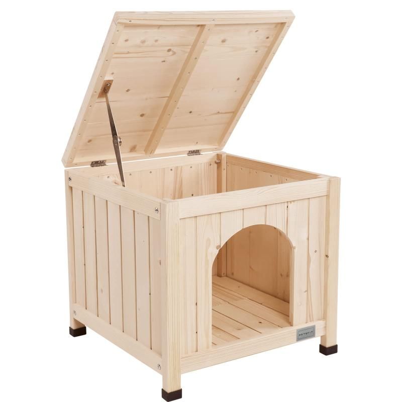 petsfit 犬小屋 猫小屋 ペットハウス 天然木 安全 杉 犬舎 猫舎 木製ゲージ 小型犬 おしゃれ 屋内