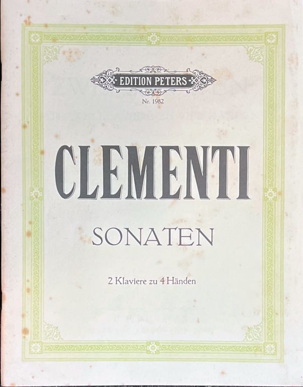クレメンティ ソナタ (ピアノ連弾)輸入楽譜 Clementi Sonaten 洋書