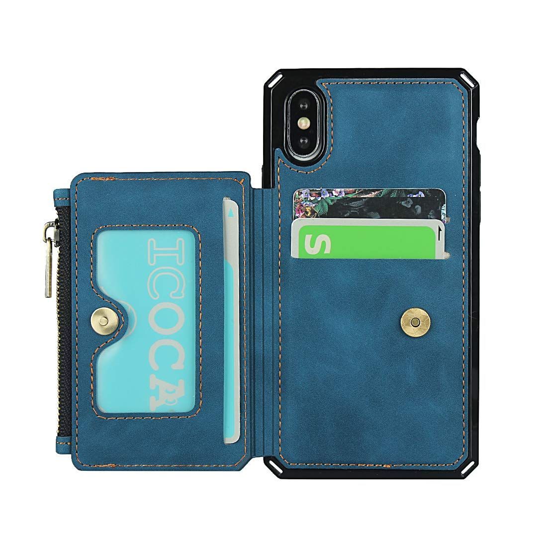 特価商品】ケース手帳 Sailortech_ XS 多機能スマホ手帳型 カード収納 背面手帳型 小銭やイヤホン、コインなど収納可能 アイフォンx  iPhone ケース アイフォンxs ケース 財布合一 ケース PUレザー多機能ジッパーバッグ 取り外し可能 お - メルカリ